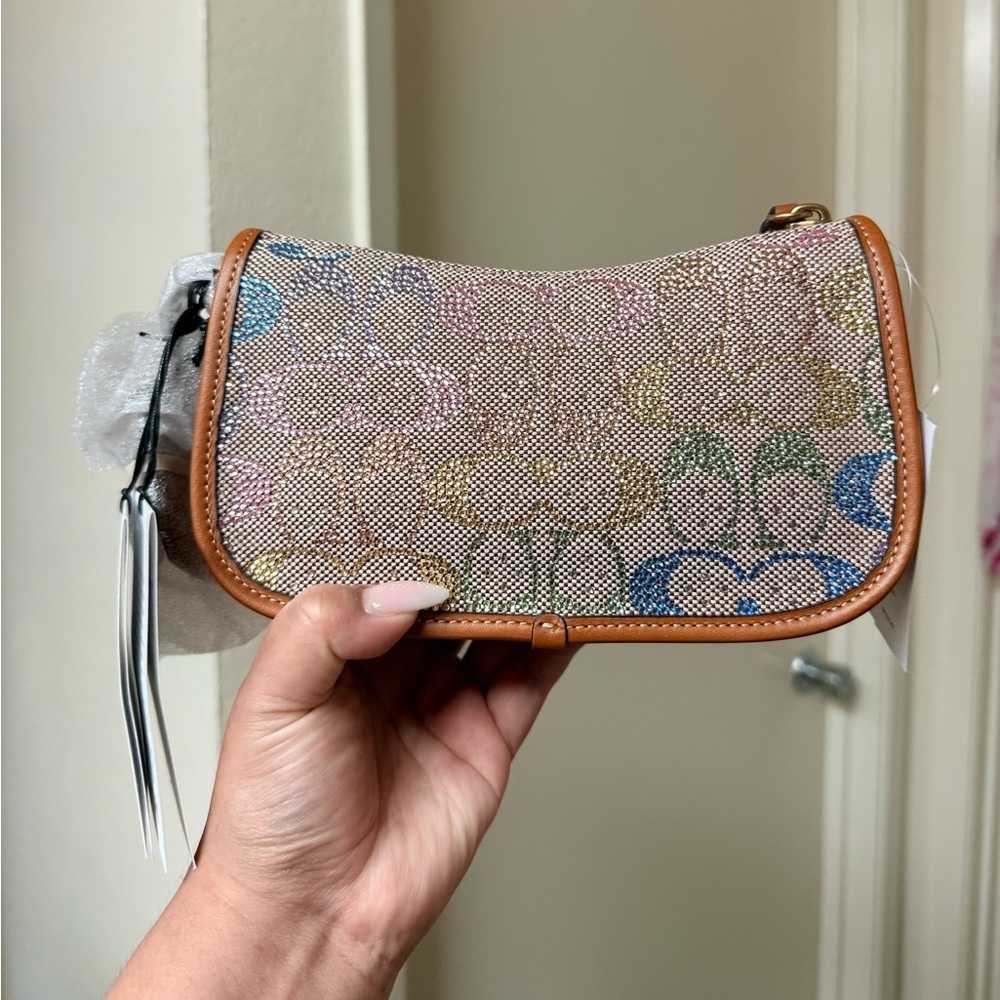 Coach rainbow crystal Swinger bag 20